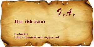 Ihm Adrienn névjegykártya