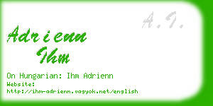 adrienn ihm business card